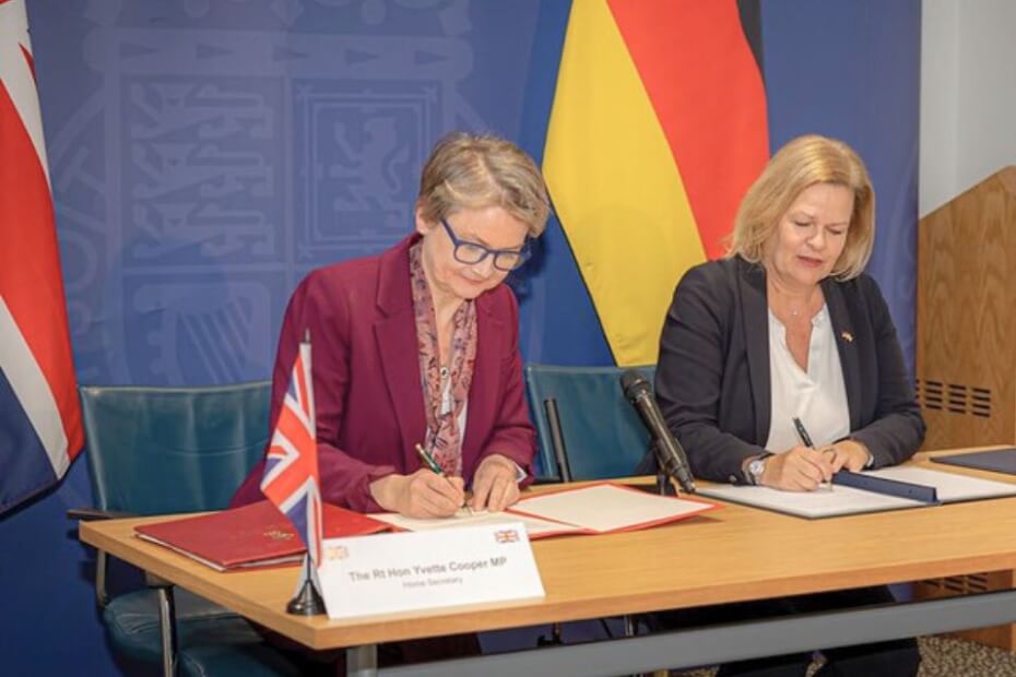 UK and Germany Sign Landmark Deal to Combat People Smuggling